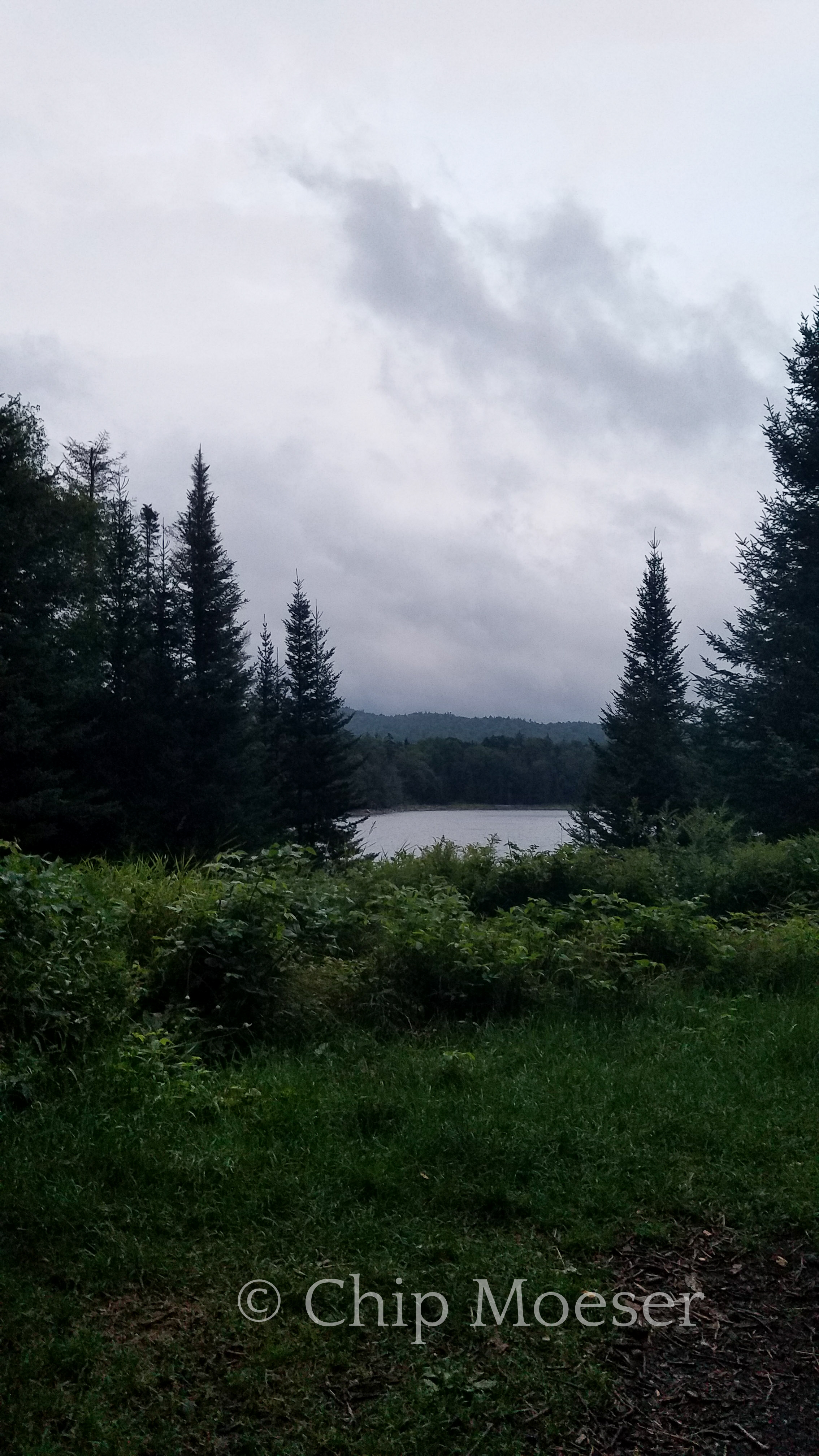 View of the storms from Cedar Lakes lean-to #1